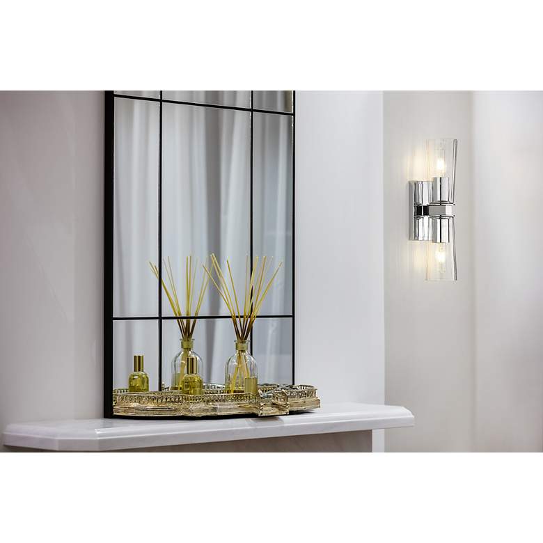 Image 4 Titus by Z-Lite Chrome 4.5 inch 2 Light Wall Sconce more views