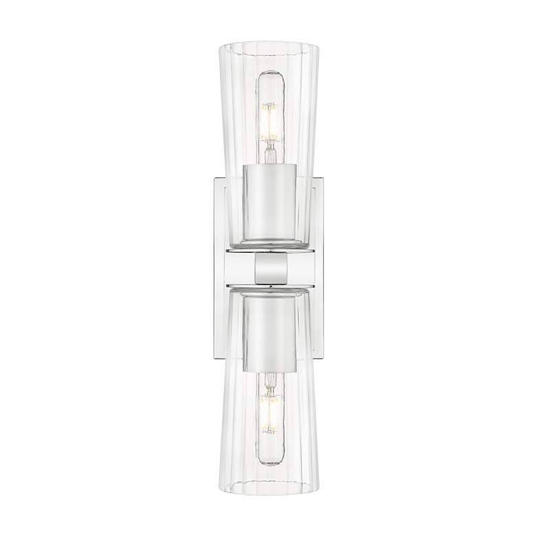 Image 7 Titus by Z-Lite Chrome 4.5 inch 2 Light Wall Sconce more views