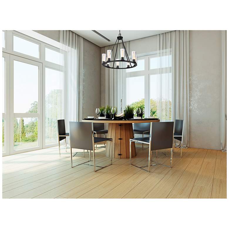 Titus by Z-Lite Matte Black 33 inch 8 Light Chandelier - #8803G | Lamps ...