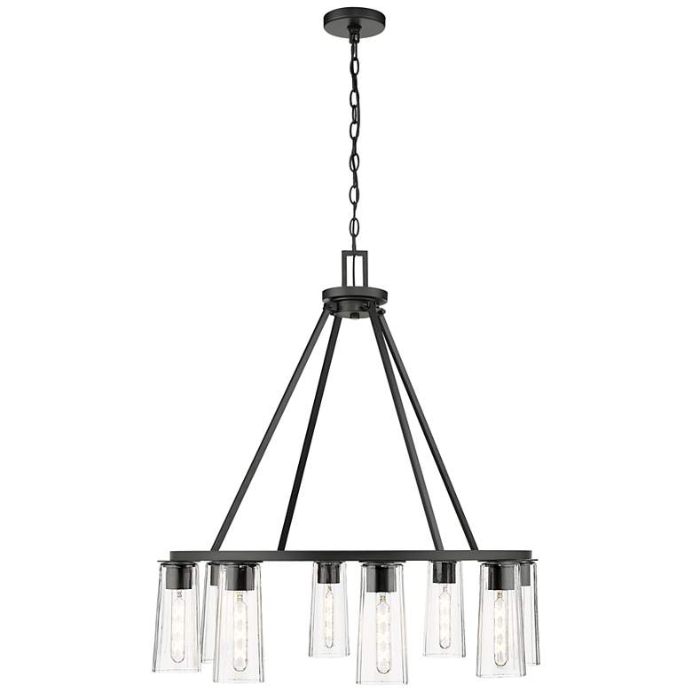 Titus by Z-Lite Matte Black 33 inch 8 Light Chandelier - #8803G | Lamps ...