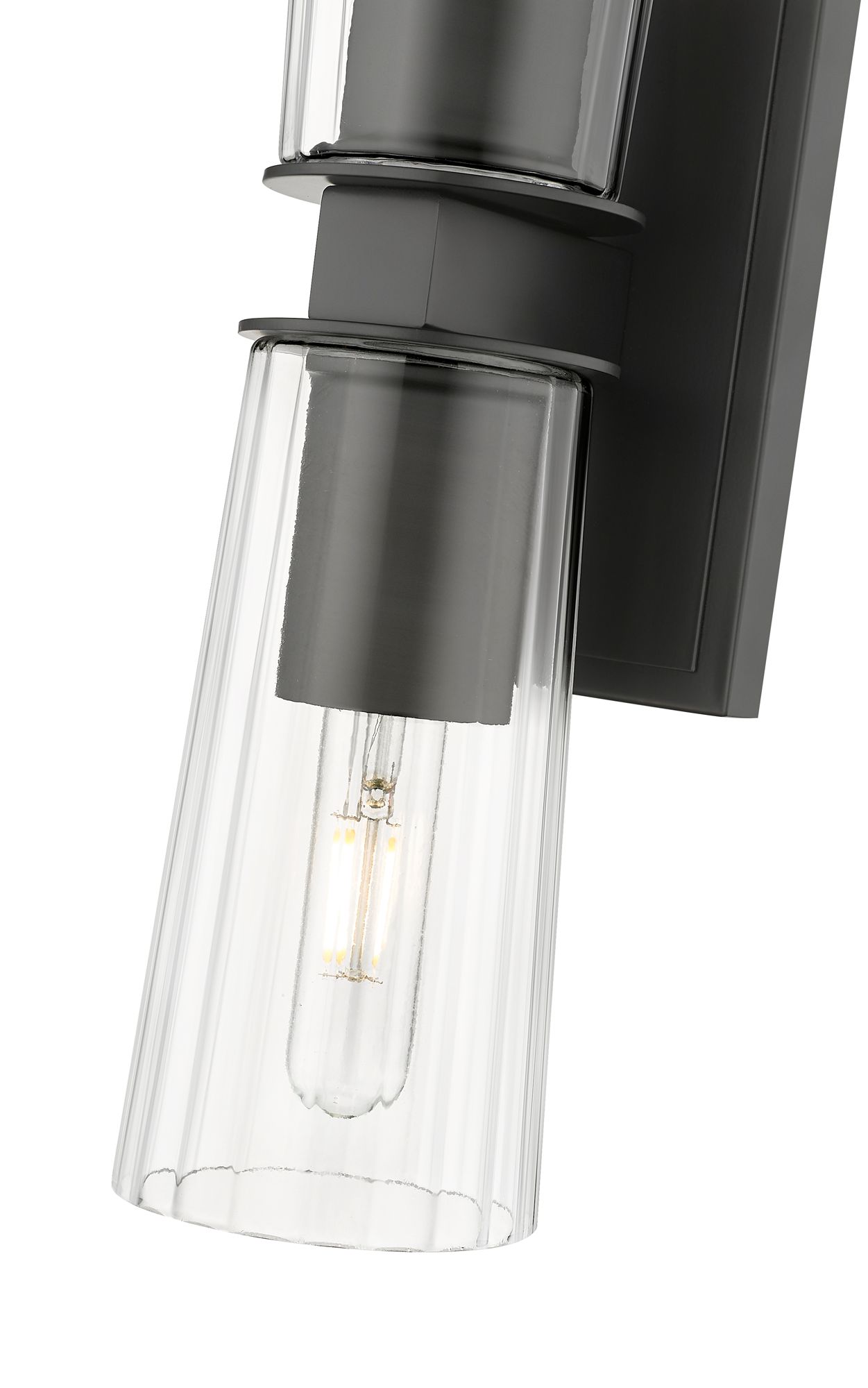 Titus by Z-Lite Matte Black 4.5 inch 2 Light Wall Sconce