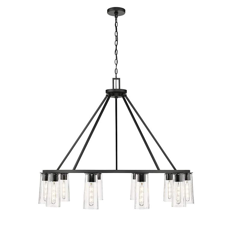 Image 5 Titus by Z-Lite Matte Black 46 inch 10 Light Chandelier more views