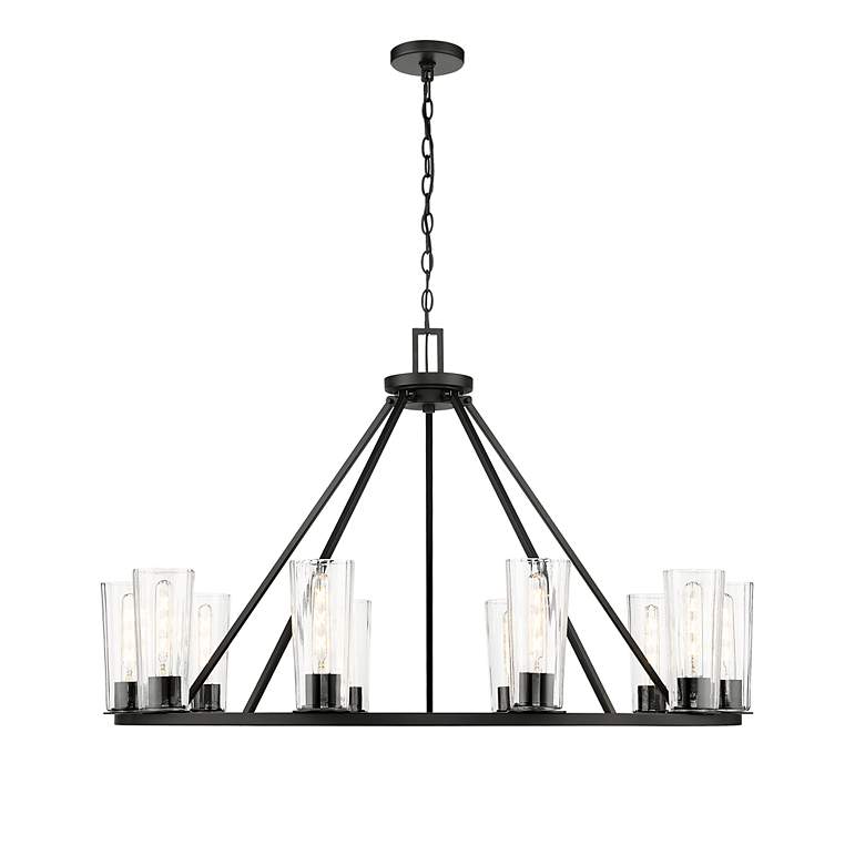 Image 6 Titus by Z-Lite Matte Black 46 inch 10 Light Chandelier more views