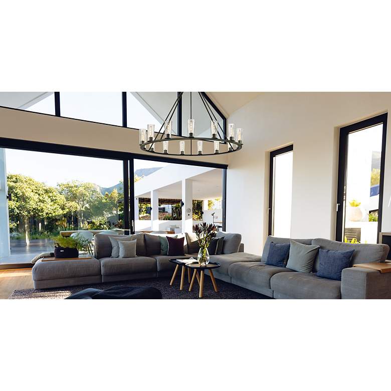 Image 3 Titus by Z-Lite Matte Black 62.5 inch 15 Light Chandelier more views