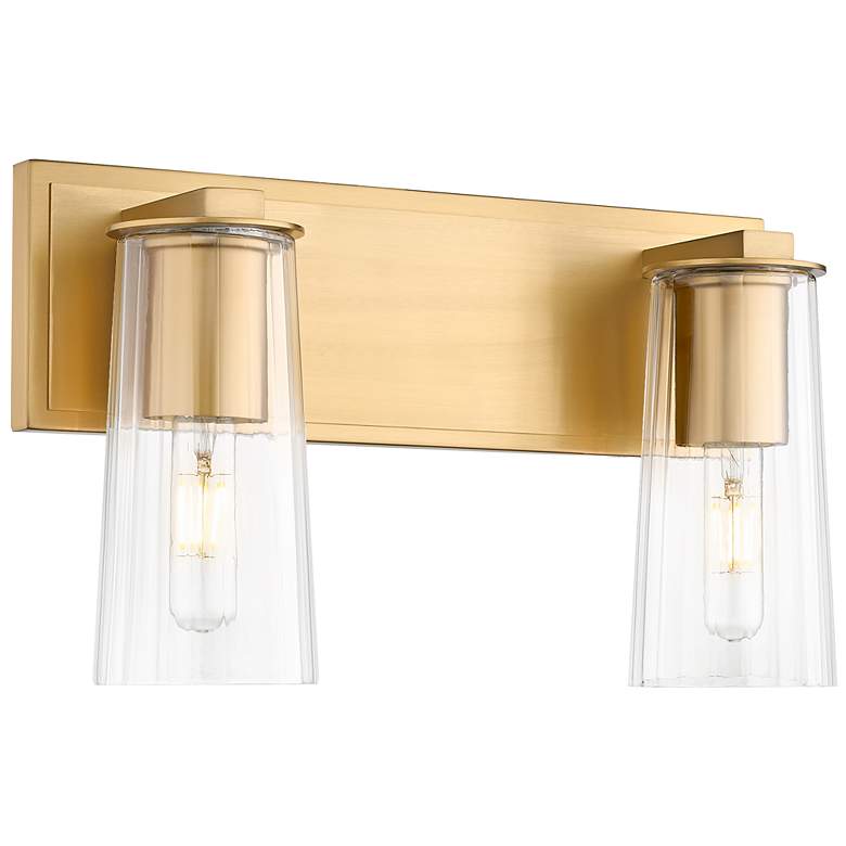 Image 1 Titus by Z-Lite Modern Gold 16 inch 2 Light Vanity
