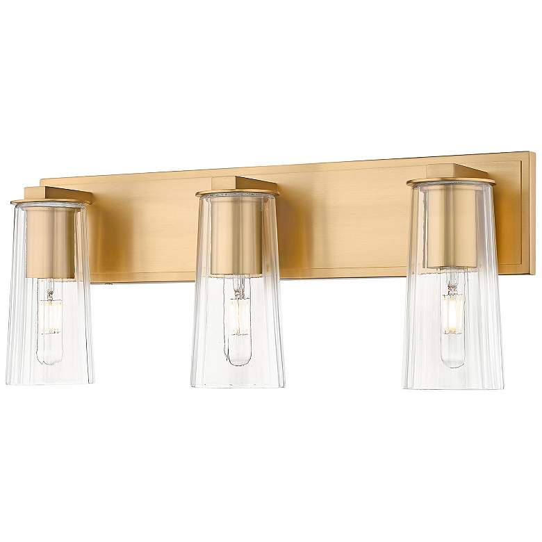 Image 2 Titus by Z-Lite Modern Gold 24 inch 3 Light Vanity