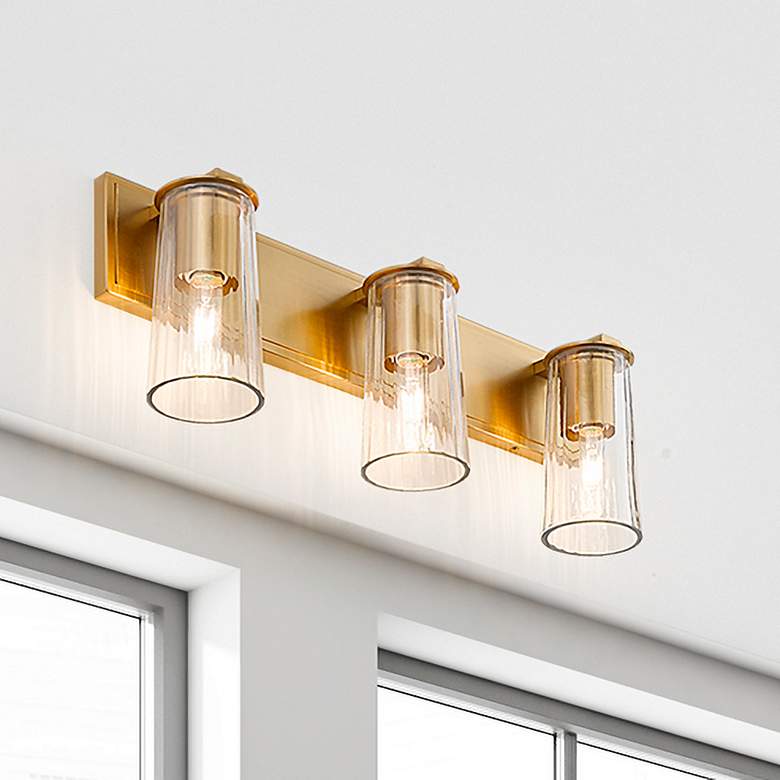 Image 1 Titus by Z-Lite Modern Gold 24 inch 3 Light Vanity