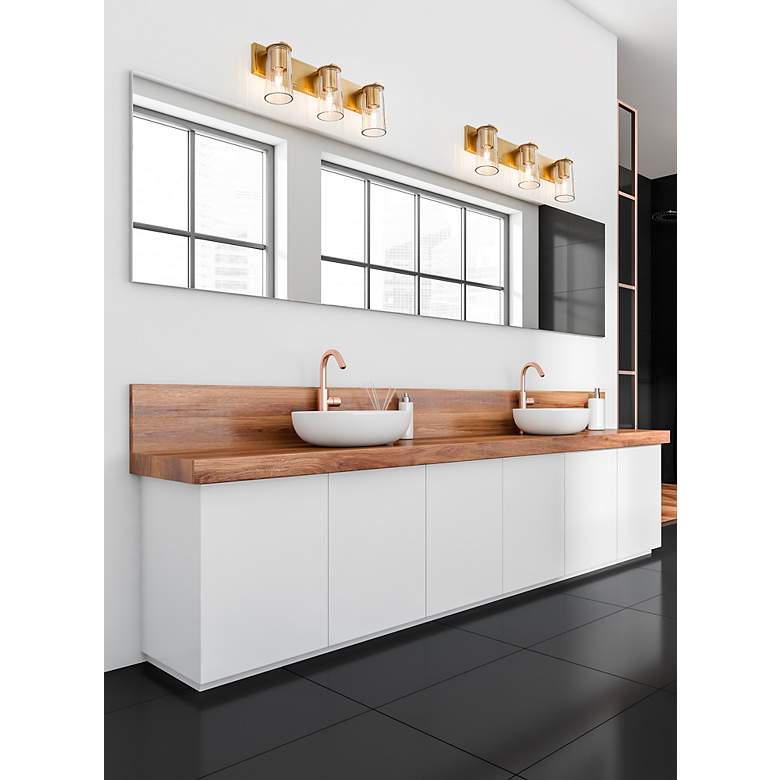 Image 4 Titus by Z-Lite Modern Gold 24 inch 3 Light Vanity more views