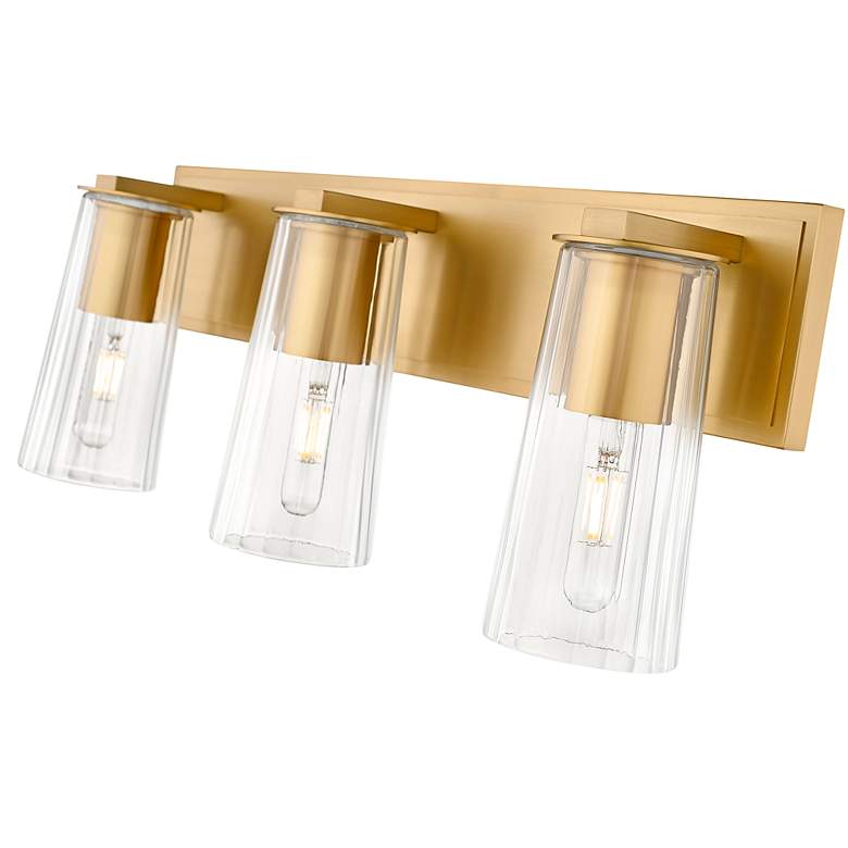 Image 7 Titus by Z-Lite Modern Gold 24 inch 3 Light Vanity more views