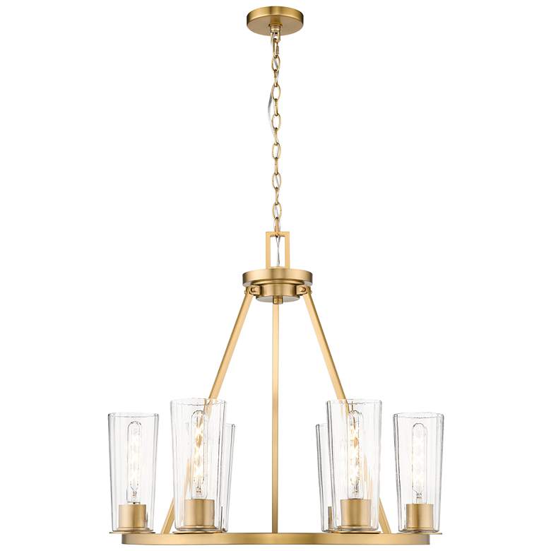 Image 1 Titus by Z-Lite Modern Gold 26 inch 6 Light Chandelier