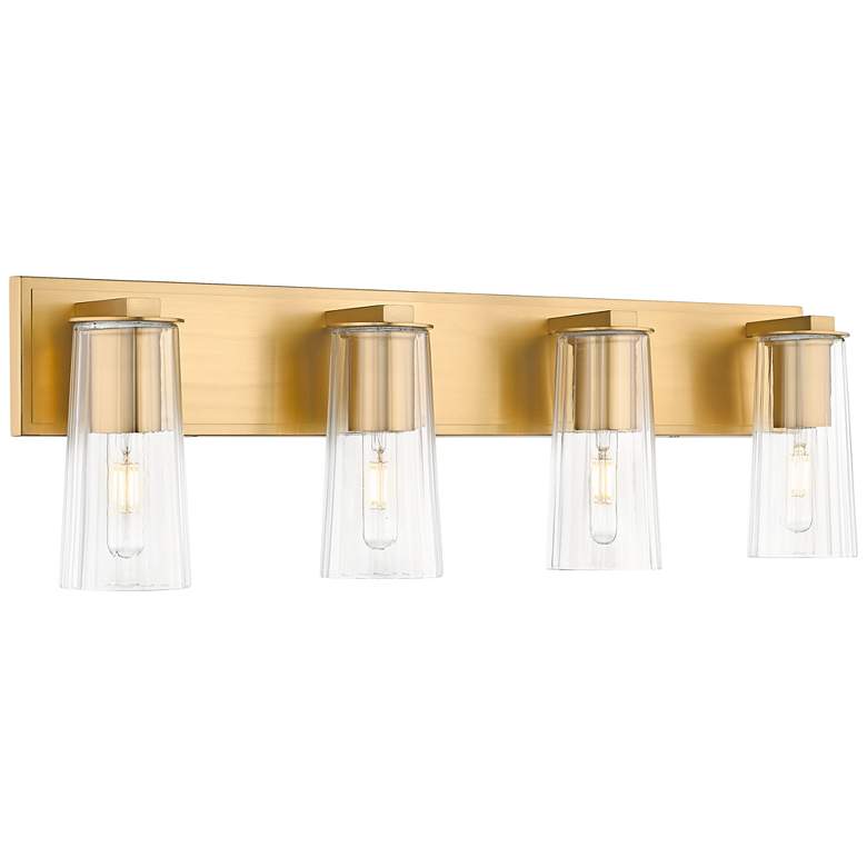 Image 1 Titus by Z-Lite Modern Gold 32 inch 4 Light Vanity