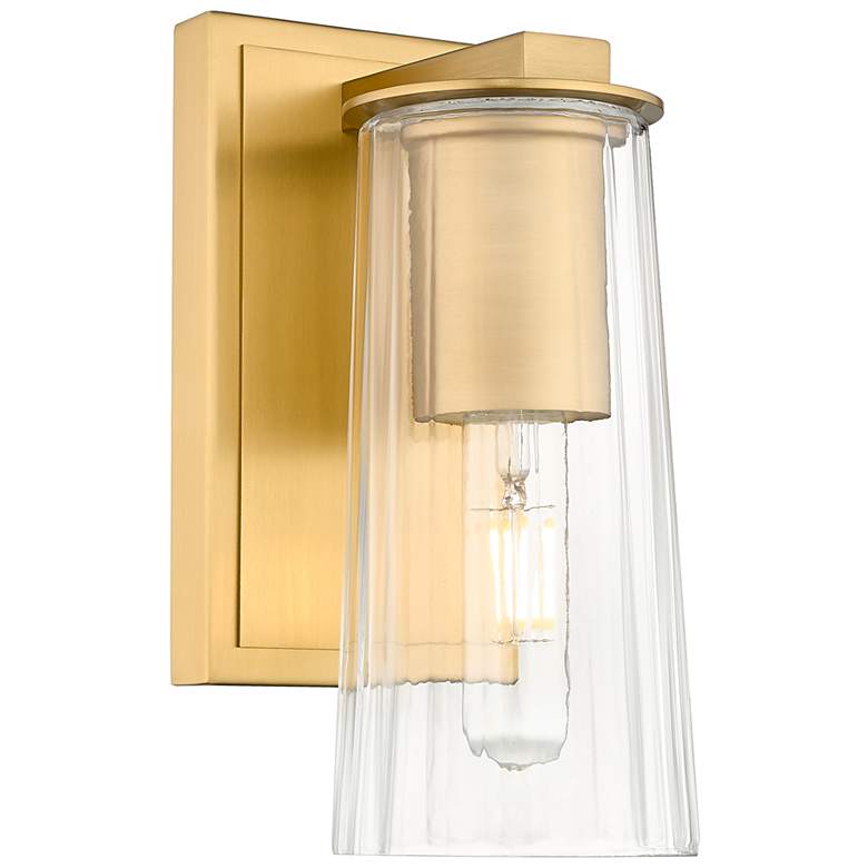 Image 1 Titus by Z-Lite Modern Gold 4.5 inch 1 Light Wall Sconce