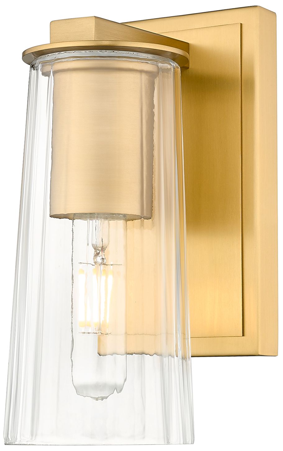 Image 2 Titus by Z-Lite Modern Gold 4.5 inch 1 Light Wall Sconce more views