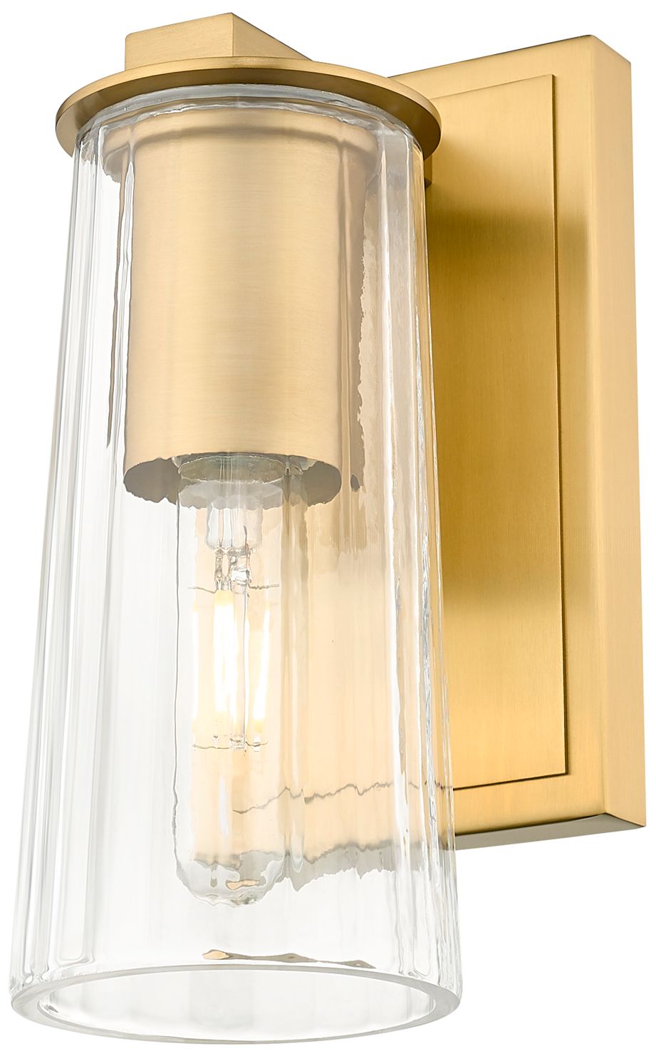 Image 5 Titus by Z-Lite Modern Gold 4.5 inch 1 Light Wall Sconce more views