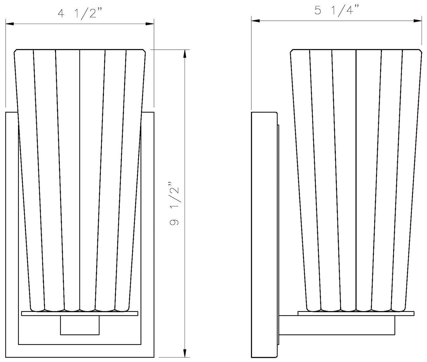 Titus by Z-Lite Modern Gold 4.5 inch 1 Light Wall Sconce
