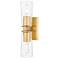 Titus by Z-Lite Modern Gold 4.5 inch 2 Light Wall Sconce