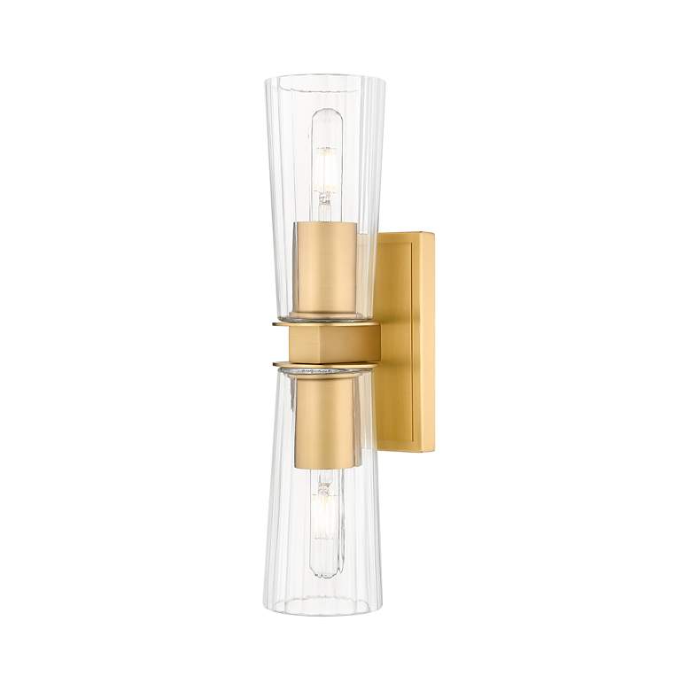 Image 3 Titus by Z-Lite Modern Gold 4.5 inch 2 Light Wall Sconce more views