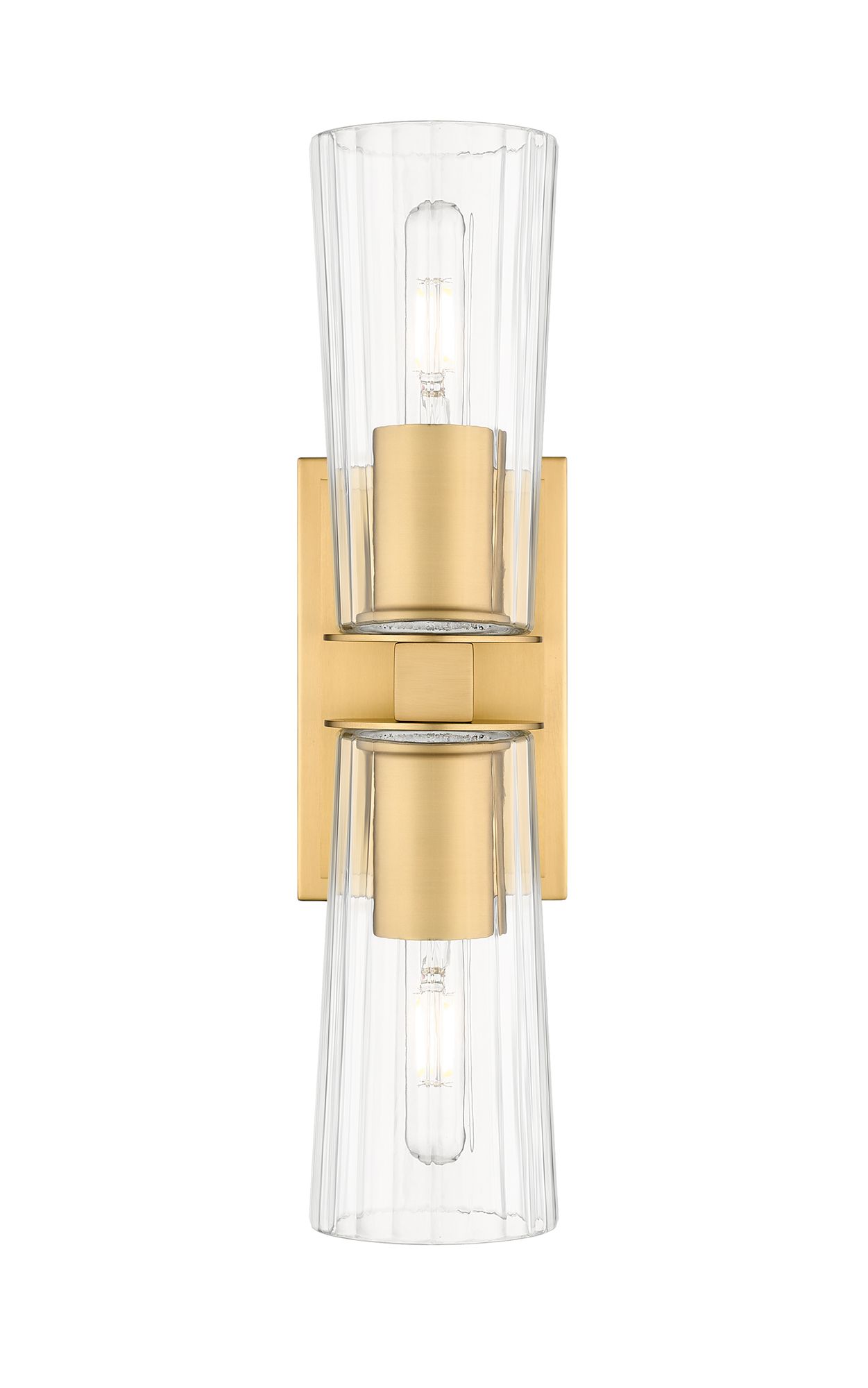 Image 7 Titus by Z-Lite Modern Gold 4.5 inch 2 Light Wall Sconce more views