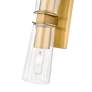 Titus by Z-Lite Modern Gold 4.5 inch 2 Light Wall Sconce