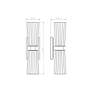 Titus by Z-Lite Modern Gold 4.5 inch 2 Light Wall Sconce