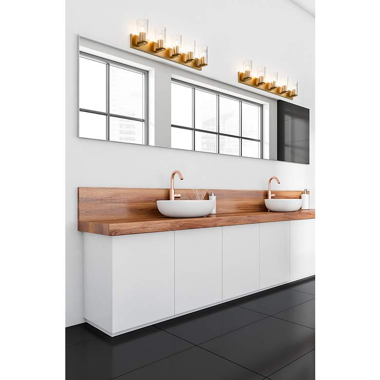 Image 2 Titus by Z-Lite Modern Gold 40 inch 5 Light Vanity more views