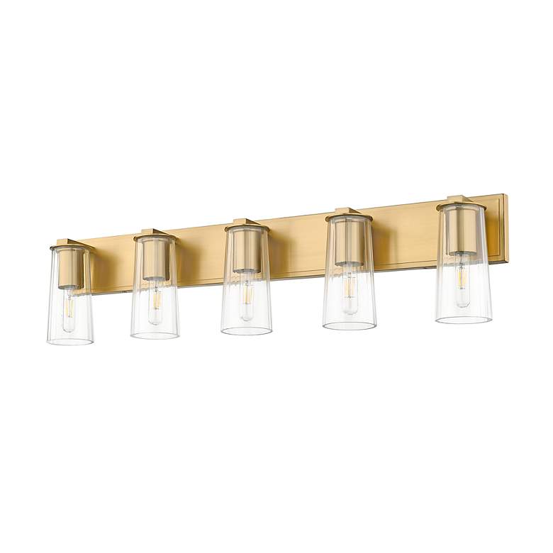 Image 7 Titus by Z-Lite Modern Gold 40 inch 5 Light Vanity more views