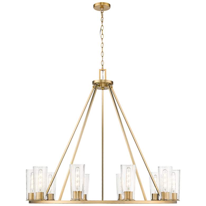 Image 1 Titus by Z-Lite Modern Gold 46 inch 10 Light Chandelier