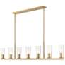 1_Titus by Z-Lite Modern Gold 5 inch 7 Light Linear Chandelier