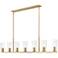 Titus by Z-Lite Modern Gold 5 inch 7 Light Linear Chandelier