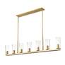 2_Titus by Z-Lite Modern Gold 5 inch 7 Light Linear Chandelier more views