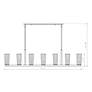 6_Titus by Z-Lite Modern Gold 5 inch 7 Light Linear Chandelier more views