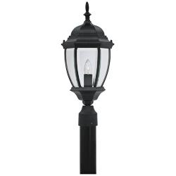 Tiverton 21 1/2&quot; High Black Finish Traditional Outdoor Post Light