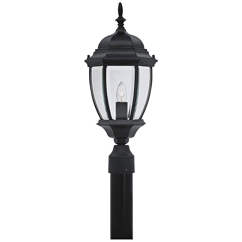 Image 1 Tiverton 21 1/2 inch High Black Finish Traditional Outdoor Post Light