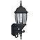 Tiverton 21 1/2" High Clear Glass Black Traditional Outdoor Wall Light