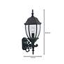 3_Tiverton 24 1/4" High Clear Glass Black Traditional Outdoor Wall Light more views