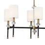 2_Tivoli 42" Wide Matte Black Brass 8-Light Linear Chandelier more views