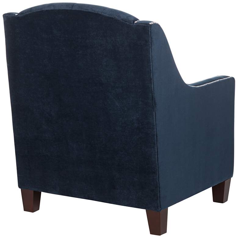 Image 6 Tivoli Bella Ink Blue Velvet Tufted Armchair more views