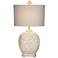 tKathy Ireland Alabaster Finish Africa Collection Table Lamp