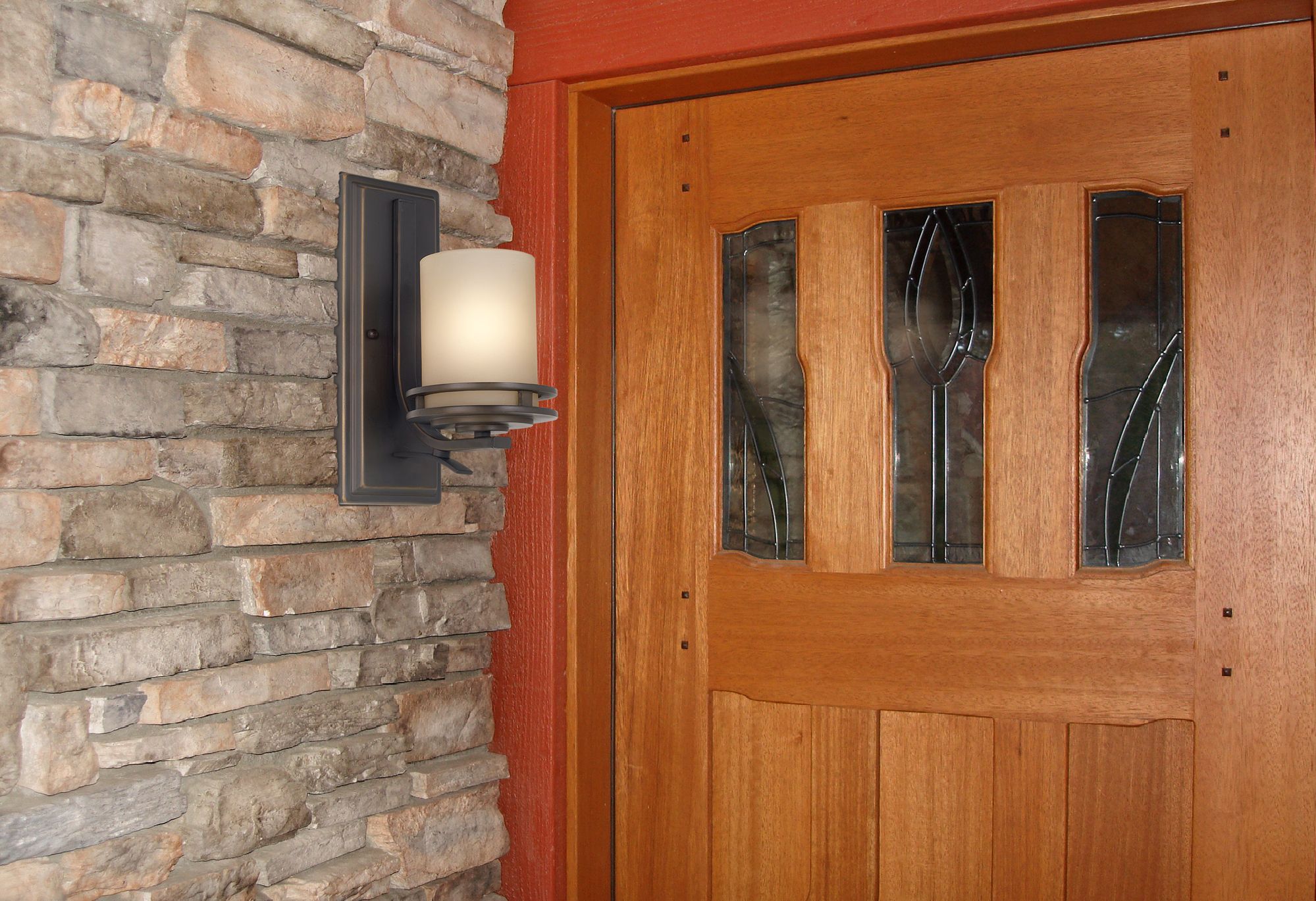 Kichler Hendrik 12"H Olde Bronze Wall Sconce w/ Umber Glass in scene