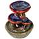 Toadstool 9 1/4" High Three Tier Tabletop Fountain