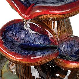 Image4 of Toadstool 9 1/4" High Three Tier Tabletop Fountain more views