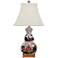 Tobacco Leaves Multi-Color Square Gourd Table Lamp