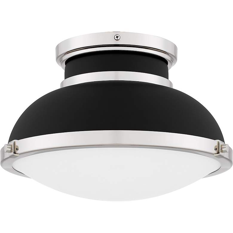 Image 4 Tobias 2-Light Matte Black Flush Mount Light more views