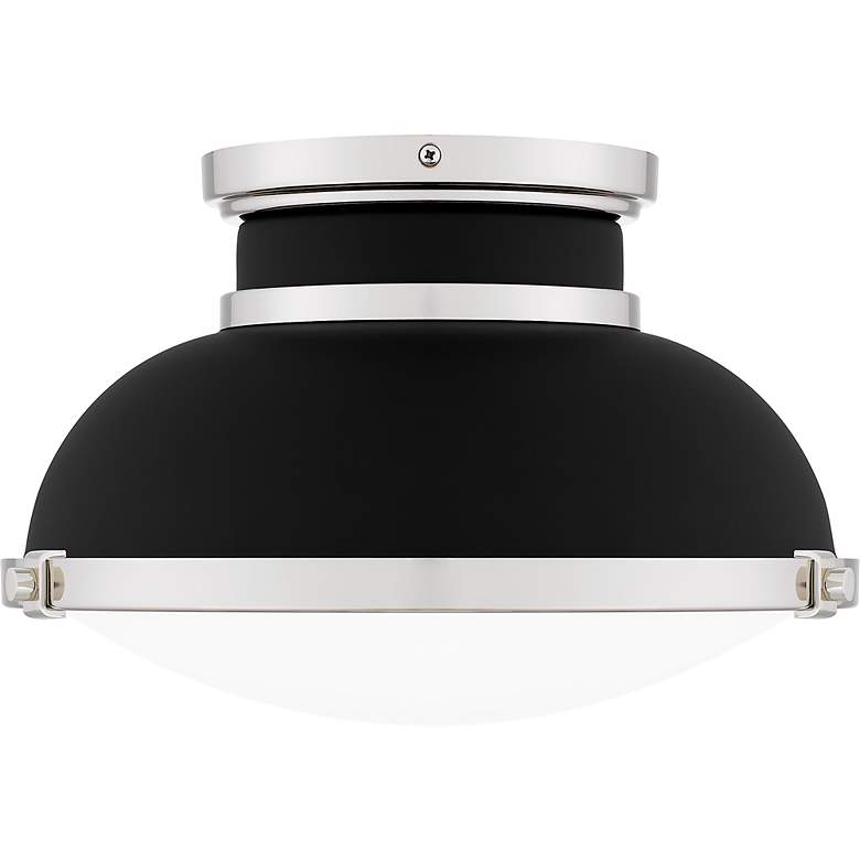 Image 5 Tobias 2-Light Matte Black Flush Mount Light more views