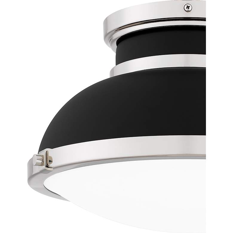 Image 7 Tobias 2-Light Matte Black Flush Mount Light more views