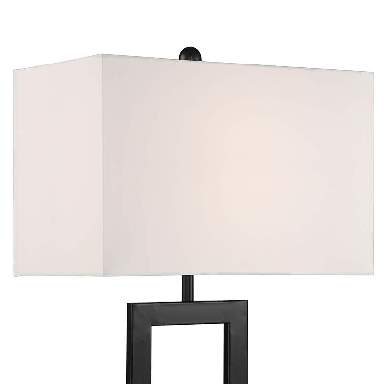 Todd Black Metal Table Lamp with USB Port and Outlet more views