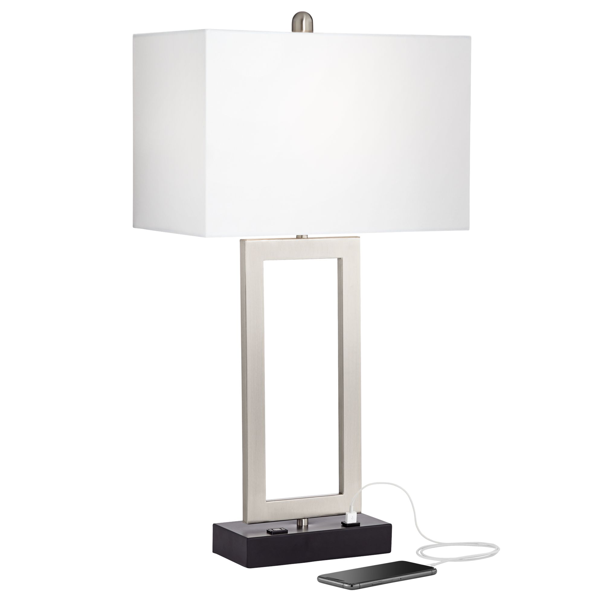 brushed nickel task lamp