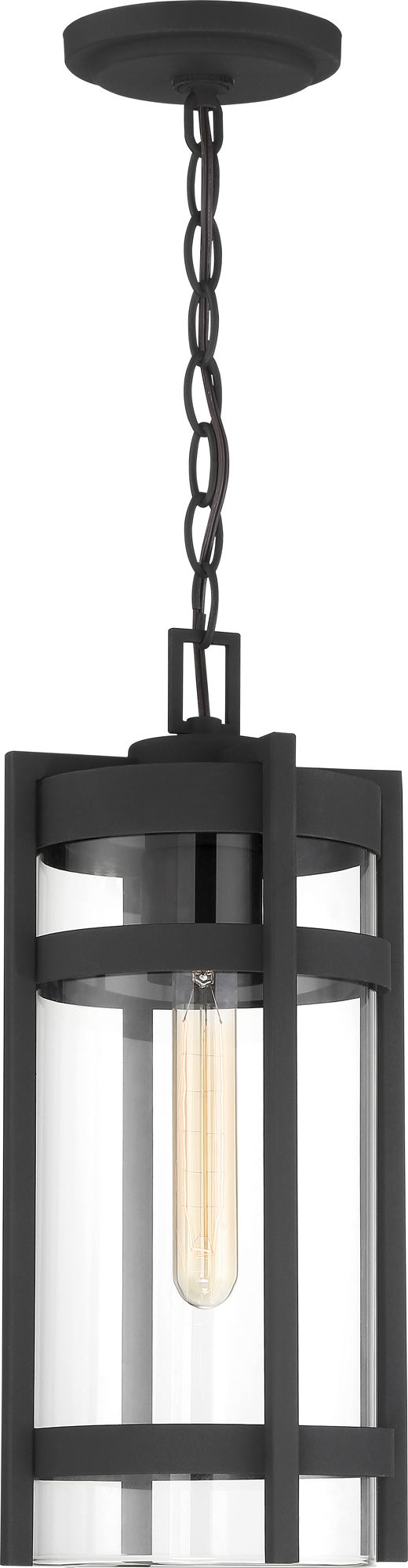 Image 2 Tofino; 1 Light; Hanging Lantern; Textured Black Finish with Clear Glass more views