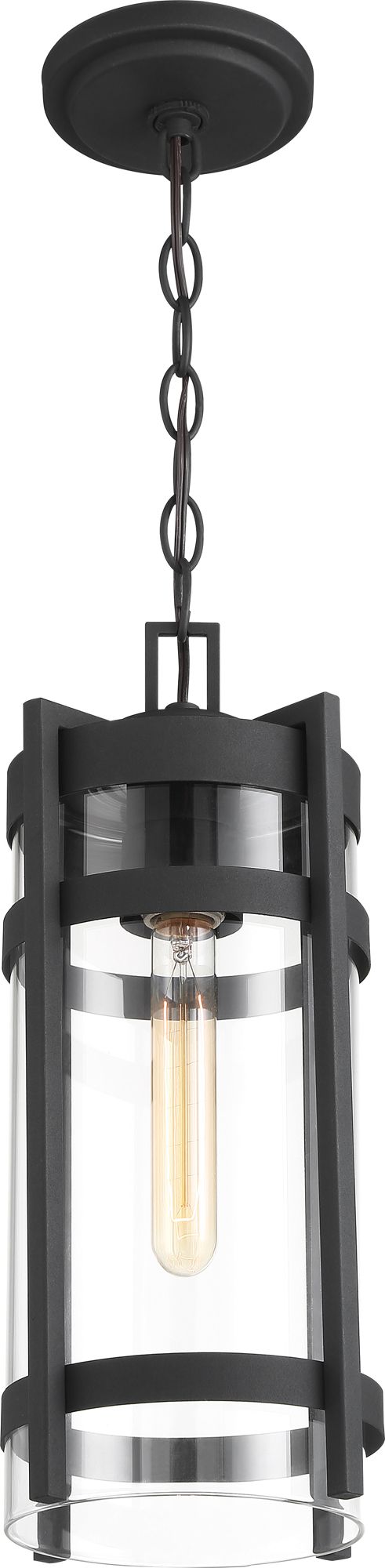 Image 4 Tofino; 1 Light; Hanging Lantern; Textured Black Finish with Clear Glass more views