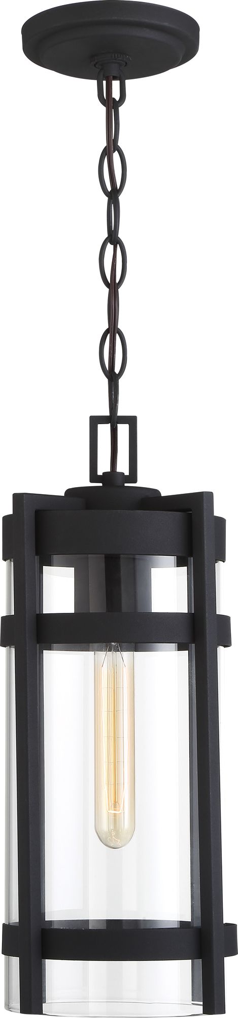 Image 5 Tofino; 1 Light; Hanging Lantern; Textured Black Finish with Clear Glass more views